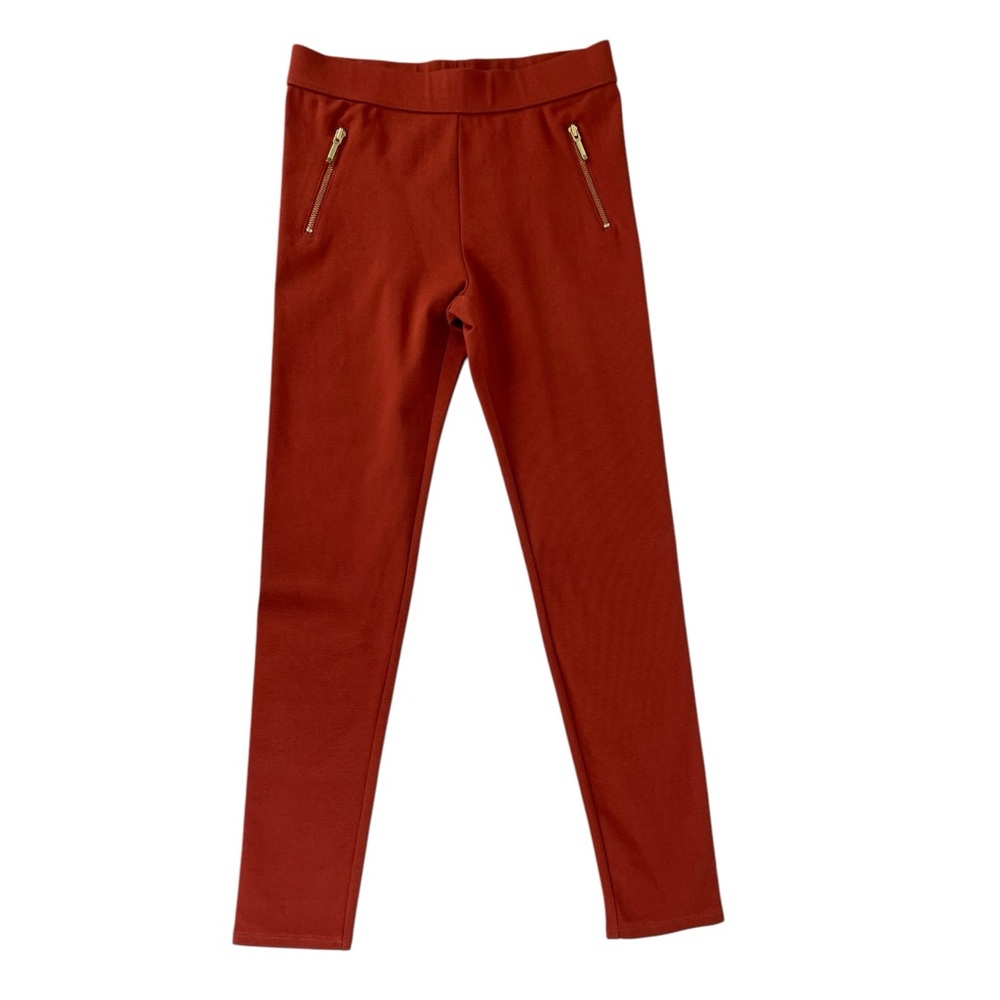 Janie and Jack Scarlet Leggings with Gold Accents